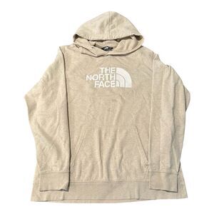 Mens The North Face Lightweight Cream Tan Colored Hoodie. Size XL